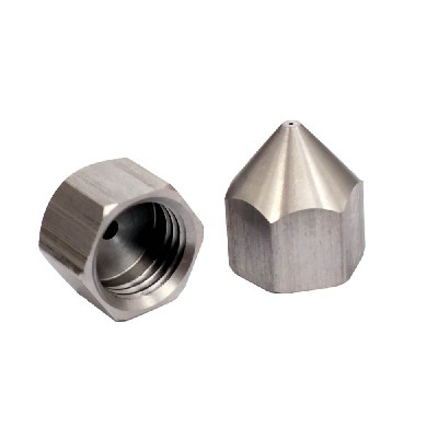 Single-Orifice (Bead), One-Piece 2380XX Nozzles Drilled, Straight Bead Pattern